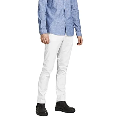 Image de Jack &amp; Jones Jpstmarco Jjbowie Sa Noos Pantalons Homme, Blanc., 31W / 32L