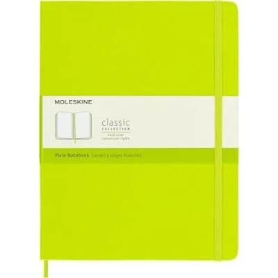 Afbeelding van Notitieboek Moleskine XL 190x250mm blanco hard cover lemon green
