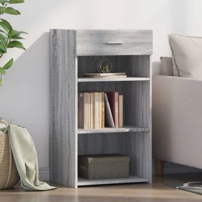 Afbeelding van Dressoir 50x42,5x93 cm bewerkt hout grijs sonoma eikenkleurig