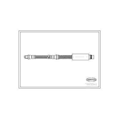 Afbeelding van CORTECO 19032942 Remslang Vooras 535 M10X1 ROVER: 75