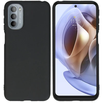 Afbeelding van iMoshion Hoesje Geschikt voor Motorola Moto G41 / G31 Siliconen Color Backcover Zwart