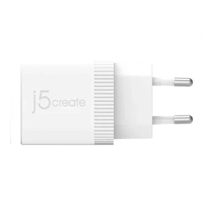Image de j5create JUP1420 Adaptateur secteur 20 Watt 3 A Fast Charge, PD 3.0 (24 pin USB C) blanc Amérique du Nord pour Apple iPhone 12
