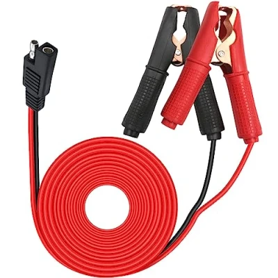 Afbeelding van HuaLiSiJi krokodillenklem SAE 12 V 24 batterij met 14AWG 30A kabel auto voor auto&#039;s, motorfietsen (2 m)