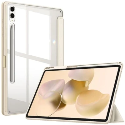 Afbeelding van Fintie Hybride tablethoes voor Samsung Galaxy Tab S9 Plus 12,4 inch 2023 SM X810/X816B/X818U, met penhouder, schokbestendige beschermhoes, transparante harde achterkant