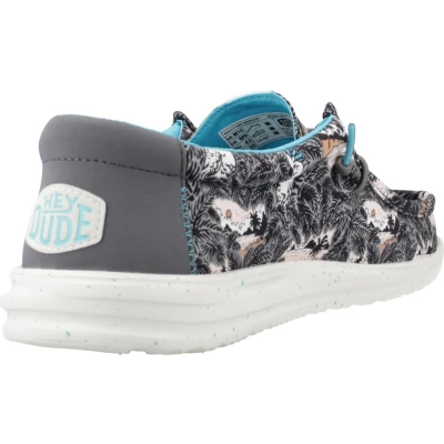 Afbeelding van HEYDUDE Wally H2O Heren Instappers Tropical Black/Tropical Maat 41