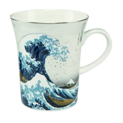Afbeelding van Goebel Katsushika Hokusai Koffie / Thee Mok De golf zilver Beker porselein 400ml