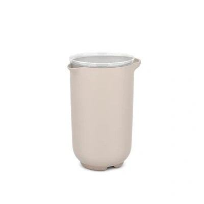 Afbeelding van Mepal Mixbeker met deksel Chef it 1000 ml Past in de koelkastdeur Magnetron en vaatwasmachinebestendig Bakspullen Chalk