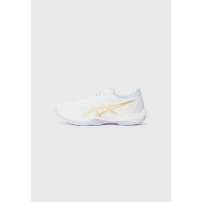Afbeelding van Asics GEL Rocket 12 Volleybalschoenen, Dames, Maat: 37, White/champagne Imitatieleer/ textiel