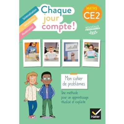Afbeelding van CHAQUE JOUR COMPTE MATHS CE2 CAHIER DE PROBLEMES