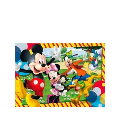 Image de liscianigiochi Lisciani Disney Puzzle Mickey Mouse 4 Puzzles de 48 Pièces Double Face Verso A Colorier Jeu Educatif partir ans