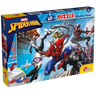 Afbeelding van Marvel Spiderman puzzel kleurplaat 48 stukjes