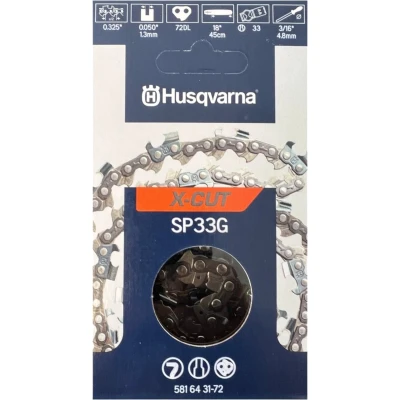 Afbeelding van Husqvarna Zaagketting X cut Sp33g Semi Chisel Pixel .325&quot; 13 Mm 72DL / 18&quot;