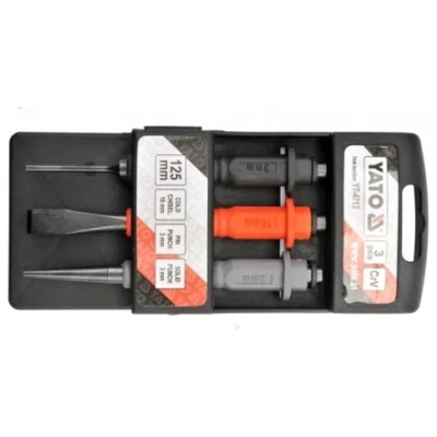 Afbeelding van YATO YT 4713 Beitel en ponsset 125 3 Chroom vanadium staal