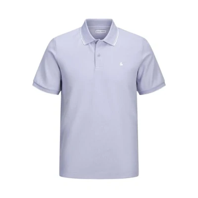 Image de JACK &amp; JONES Jjeaustin Polo Ss Noos pour homme, Languid Lavender/Detail:play, XS