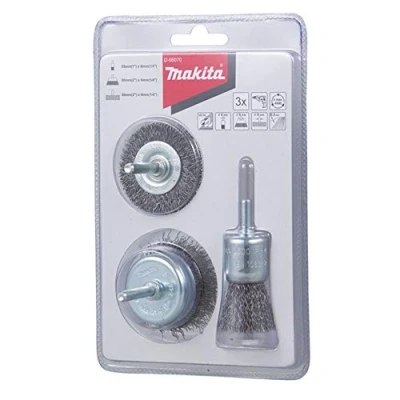 Afbeelding van Makita Borstelset 3Dlg 6Mm Pens/Vlak D 66070