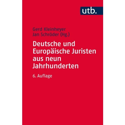Afbeelding van Deutsche Und Europaische Juristen Aus Neun Jahrhunderten