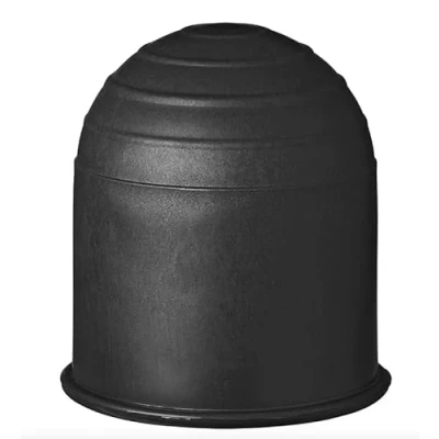 Afbeelding van Aanhangertrekhaak, 50 mm, rubber/kunststof, beschermkap voor trekhaak, aanhanger, auto, vrachtwagen, camper (zwarte dop)