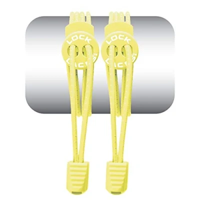 Afbeelding van Lock Laces elastische veters neon lime yellow one size
