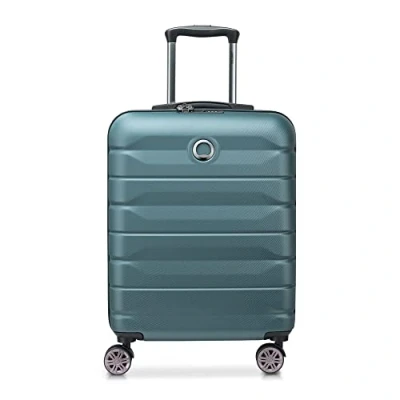 Afbeelding van Delsey Air Armour 4 Wheel Slim Cabin Trolley 55/40 light green Harde Koffer