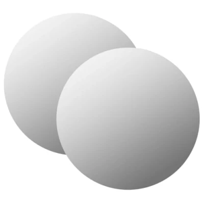 Image de vidaXL Miroirs muraux 2 pcs 50 cm Rond Verre3051627