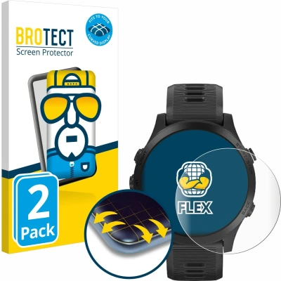 Afbeelding van BROTECT Screenprotector voor Garmin Forerunner 945 Folie Beschermfolie transparant volledig dekking (2 Stuks)