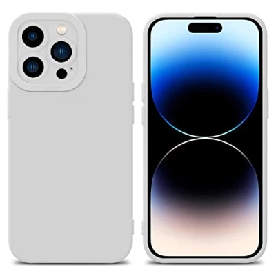 Afbeelding van Cadorabo Hoesje geschikt voor Apple iPhone 14 PRO MAX in Fluid WIT Beschermhoes gemaakt van flexibel TPU silicone Cover Case