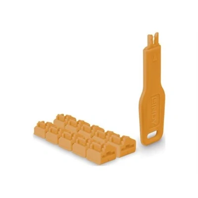 Image de LINDY Bloqueur de port LAN avec clé orange
