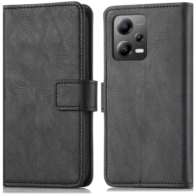 Afbeelding van iMoshion Hoesje Geschikt voor Xiaomi Poco X5 5G Met Pasjeshouder Luxe Bookcase Zwart