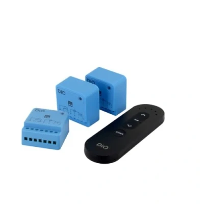 Afbeelding van DiO Connected Home Set van 3 modules voor rolluiken met 5 kanaals afstandsbediening (433 MHz/Zigbee/BLE)