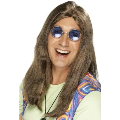 Afbeelding van Hippiepruik voor volwassenen. Verkleedpruik One size