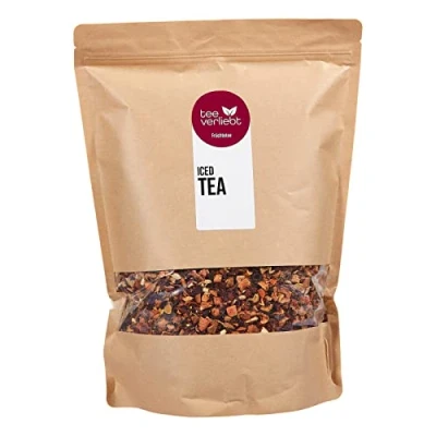 Afbeelding van FRUTEG 1000 g fruitthee, losse verfrissende mix van sinaasappelschalen en hibiscusroos, appel nog veel meer, vruchtenthee, 1 kg