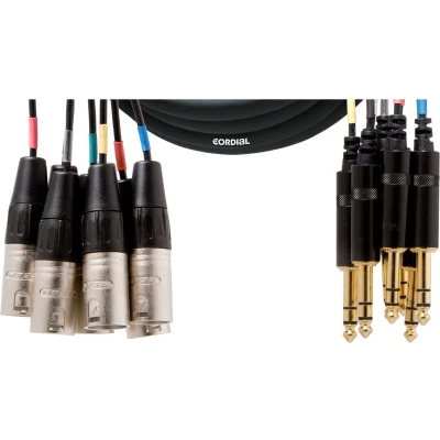 Afbeelding van Cordial Intro multicore jack symm./XLRm 8 voudig, Rean stekker, 5,0m Analoge kabels