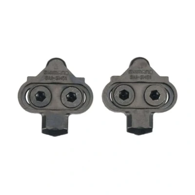 Image de Cale pedale shimano vtt sms h51 spd fixe noir (paire)