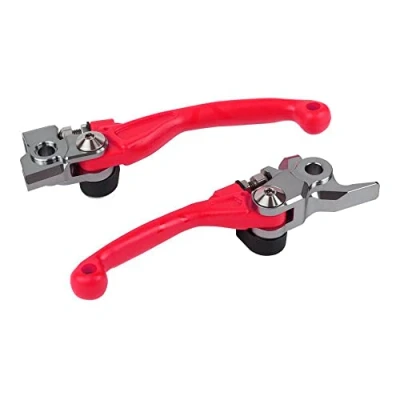 Afbeelding van Polisport Set Klapbare Hendels Honda CR125 CR250 2004 2007 Rood