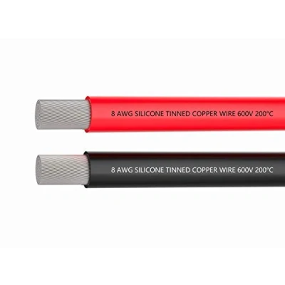 Afbeelding van TUOFENG 8 gauge elektrische draad, batterijkabel [1,5 m zwart en 1,5 rood] AWG 1650 strengen vertind koperdraad, snel solderen