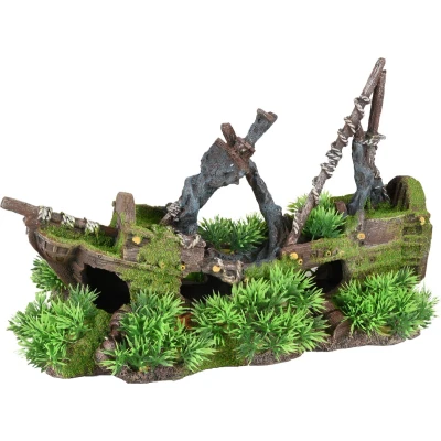 Afbeelding van Aquarium decoratie Moza Scheepswrak 32 x 14 21 cm