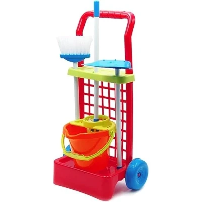Afbeelding van Tachan Reinigingswagen in doos Inclusief diverse accessoires Kleur rood Geen montage nodig Afmetingen 56 x 30 19 cm (CPA Toy Group 778T00696)