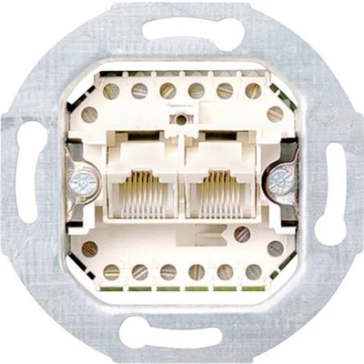 Afbeelding van GIRA 019000 UAE , IAE ISDN contactdoos Inzetstuk Standaard 55, E2, Event Clear, Event, Opaque, Esprit, ClassiX, System 55