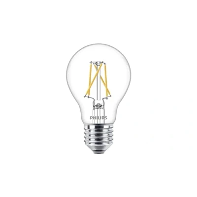 Afbeelding van PHILIPS LED Lamp SceneSwitch Filament 827 A60 E27 Fitting Dimbaar 1.6W 7.5W Warm Wit 2200K 2700K Vervangt 16W 60W