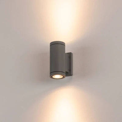 Afbeelding van SLV New Myra Wall Up &amp; Down 233115 Buitenlamp (wand) Halogeen GU10 70 W Antraciet