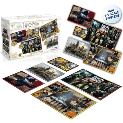 Afbeelding van Winning Moves Harry Potter 5x Puzzles in One Jigsaw