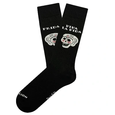 Afbeelding van Jimmy Lion Frida Viva La Vida Black Unisex Sokken Zwart 41 46
