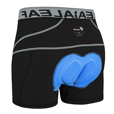 Afbeelding van Baleaf Heren 3D Gewatteerde Fietsondergoed Shorts, Grijs, XXL