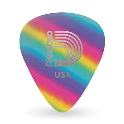 Afbeelding van D&#039;Addario Rainbow Picks 0,70 mm 10 pakket, 1CRB4 Plectrum set