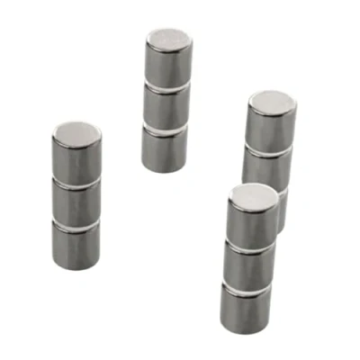 Afbeelding van Floordirekt 12 stuks sterke neodymium magneten, extra magneten voor magneetbord, whiteboard, glazen bord, mini koelkastmagneten, grip, diameter 8 x 10 mm