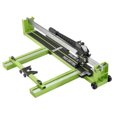 Afbeelding van VEVOR Handmatige tegelsnijder met wielen, 800 mm, professionele wielliniaal Verstelbare handgreep Infrarood positionering voor het zagen van tegels en steenmaterialen