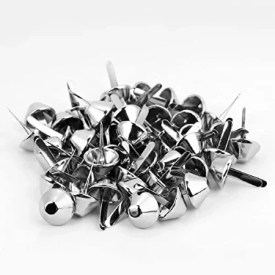 Afbeelding van 50 stuks zakvoet, bodemplaat, voetzak, metalen platte voeten, kegelvormige noppen, paddenstoel, spike klinknagel (15 mm)
