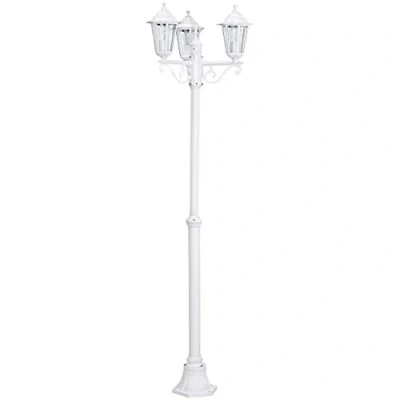 Afbeelding van EGLO Laterna 5 Buitenverlichting Tuinpaal 3 Lichts Wit Helder