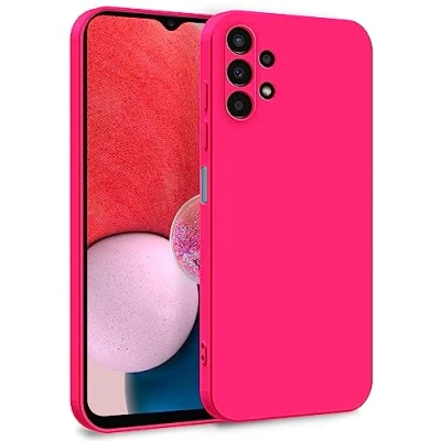 Afbeelding van MyGadget Beschermhoes voor Samsung Galaxy A13 4G, zachte en soepele hoes van TPU, met microvezelvoering, extra dun licht, donkerroze
