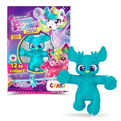 Afbeelding van CRAZE Superstars Minis elastische actiefiguren voor kinderen, zelfklevende en rekbare superheldenfiguren om te verzamelen